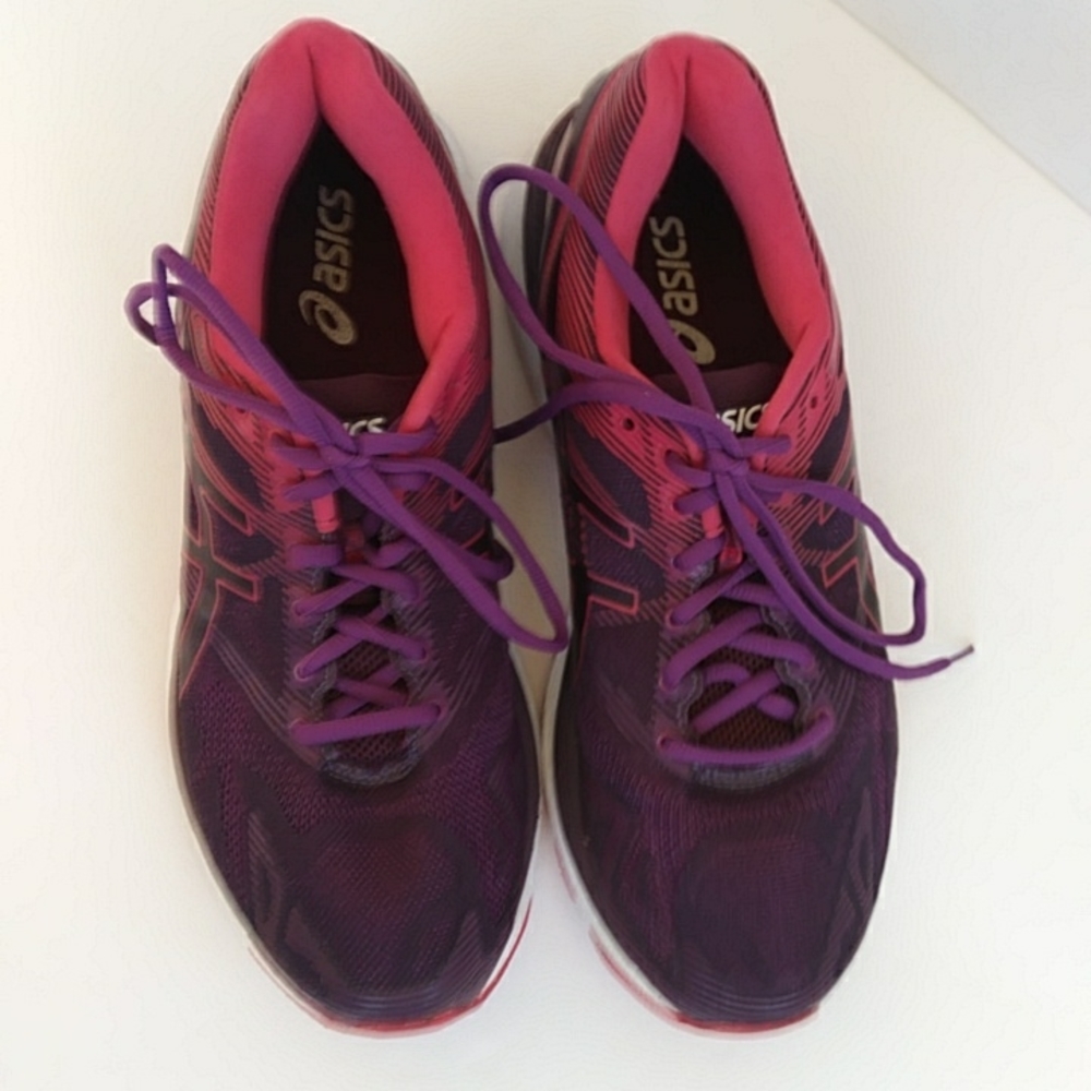 Asics Gel-Nimbus 19 Running Sneaker Shoe 10 Purple Pink - Picture 6 of 16